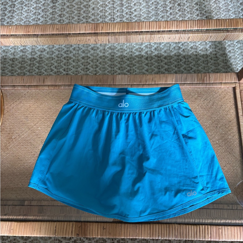 ALO Yoga Match Point Women's Blue Tennis Skirt